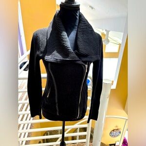 Sweater zip up cardigan